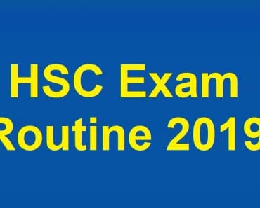 HSC Routine 2019 All Education Board Bangladesh