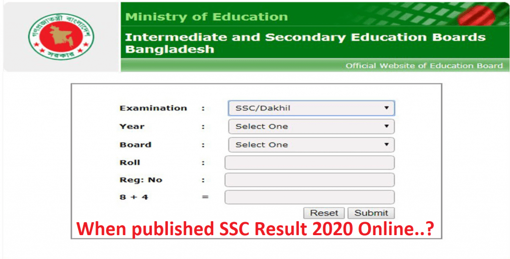When published SSC Result 2020 Online.