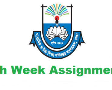 6th Week Assignment – Class 6, 7, 8 and 9